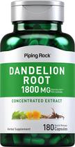 Suplemento Piping Rock Dandelion Root 1800 mg 180 cápsulas