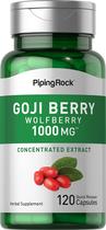Suplemento Piping Rock Goji Berry 1000 mg 120 cápsulas