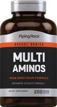 Suplemento Piping Rock Multi Amino Acid 200 cápsulas