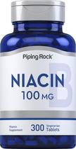 Suplemento Piping Rock Niacina 100 mg 300 tabletas vegetarianas