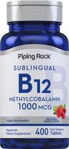 Suplemento Piping Rock Vitamina B12 Sublingual 1000mcg 400 comprimidos