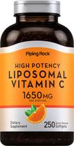 Suplemento Piping Rock Vitamina C Liposomal 1650 mg 250 Softgels Suplemento Piping Rock Vitamina C Liposomal 1650 mg 250 Softgels