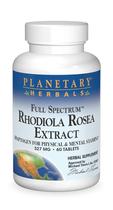Suplemento Planetary Herbals Full Spectrum Comprimidos de extrato de Rhodiola Rosea 60 comprimidos