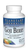 Suplemento Planetary Herbals Goji Berry 700 mg 180 cápsulas