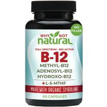 Suplemento Por que não vitamina B12 natural 5000mcg com metilcobalamina