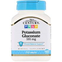 Suplemento Potasio 21st Century 595 mg 110 Tabletas Suplemento Potasio 21st Century 595 mg 110 Tabletas