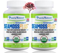 Suplemento Power By Naturals Sea Moss Plus 60 cápsulas x2