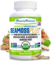 Suplemento Power By Naturals Sea Moss Plus 60 cápsulas
