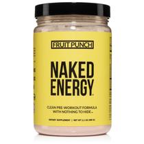 Suplemento pré-treino NAKED Energy Fruit Punch 480 g vegano