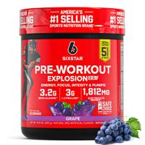 Suplemento pré-treino Six Star Pre-Workout Explosion Grape