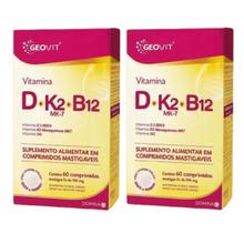 Suplemento Premium D3 2000UI K2 B12 120 Cápsulas 500mg