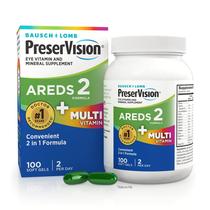 Suplemento PreserVision AREDS 2+ Multivitamínico 2 em 1 para os olhos Suplemento PreserVision AREDS 2+ Multivitamínico 2 em 1 para os olhos