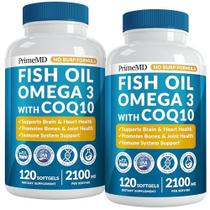 Suplemento PrimeMD 5 em 1 - Óleo de Peixe Omega 3 (2100mg) - 2 Frascos