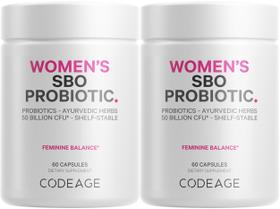 Suplemento probiótico Codeage Women's 50 bilhões de CFUs (pacote com 2 unidades)