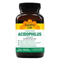 Suplemento probiótico Country Life Acidophilus 2.4B CFus 250 cápsulas Suplemento probiótico Country Life Acidophilus 2.4B CFus 250 cápsulas