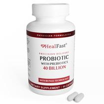 Suplemento probiótico HealFast 40 bilhões de CFU 60 cápsulas Suplemento probiótico HealFast 40 bilhões de CFU 60 cápsulas