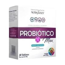 Suplemento Probiótico Max Nutrafases Vetzam para Cães - 30 Tabletes Mastigáveis Sabor Carne - Nutrafases Vetzan