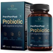 Suplemento probiótico Sunergetic 4 em 1 Gut Health 60 cápsulas