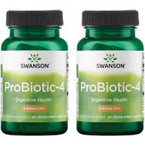 Suplemento probiótico Swanson Probiotic-4 3B CFU 60 cápsulas Suplemento probiótico Swanson Probiotic-4 3B CFU 60 cápsulas