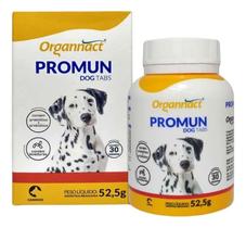 Suplemento Promun Dog Tabs 52g 30 Tabletes - Organnact Suplemento Promun Dog Tabs 52g 30 Tabletes - Organnact