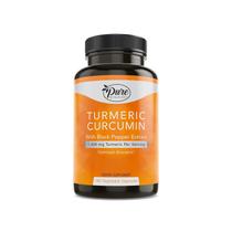 Suplemento Pure By Nature Turmeric Curcumina 1200 mg com extrato de pimenta preta 10 mg de suporte antioxidante orgânico de alta absorção (180 unidades) Suplemento Pure By Nature Turmeric Curcumina 1200 mg com extrato de pimenta preta 10 mg de suporte antioxidante orgânico de alta absorção (180 unidades)
