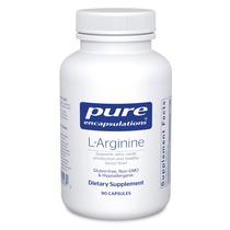 Suplemento Pure Encapsulations L-Arginina 1.400 mg 90 cápsulas