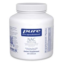 Suplemento Pure Encapsulations NAC 900mg para suporte pulmonar e imunológico 240 cápsulas