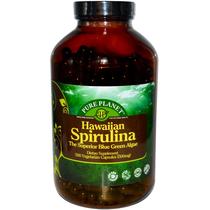 Suplemento Pure Planet Spirulina 500 mg 500 cápsulas vegetarianas