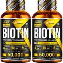 Suplemento PURE RESEARCH Biotina e Colágeno 60.000 mcg de líquido Suplemento PURE RESEARCH Biotina e Colágeno 60.000 mcg de líquido