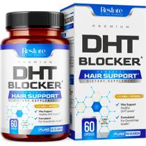 Suplemento PURE RESEARCH DHT Blocker, suporte ao crescimento capilar