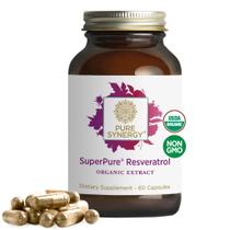 Suplemento PURE SYNERGY Extrato de resveratrol SuperPure 60 cápsulas Suplemento PURE SYNERGY Extrato de resveratrol SuperPure 60 cápsulas