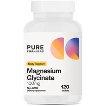 Suplemento PureFormulas Glicinato de Magnésio 100 mg 120 comprimidos