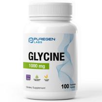 Suplemento Puregen Labs Glicina 1000 mg 100 cápsulas vegetarianas Suplemento Puregen Labs Glicina 1000 mg 100 cápsulas vegetarianas
