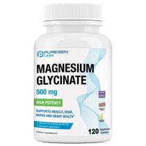 Suplemento Puregen Labs Glicinato de Magnésio 500 mg 120 cápsulas Suplemento Puregen Labs Glicinato de Magnésio 500 mg 120 cápsulas