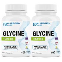 Suplemento Puregen Labs Glycine 1000mg 100 cápsulas vegetarianas Suplemento Puregen Labs Glycine 1000mg 100 cápsulas vegetarianas
