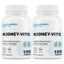 Suplemento Puregen Labs Kidney-Vite Kidney Support 200 comprimidos
