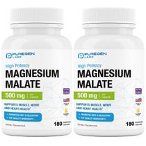 Suplemento Puregen Labs Malato de Magnésio 500 mg 360 cápsulas Suplemento Puregen Labs Malato de Magnésio 500 mg 360 cápsulas