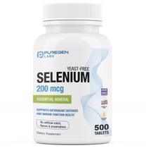 Suplemento Puregen Labs Selenium 200mcg 500 comprimidos