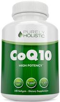 Suplemento Purely Holistic CoQ10 100 mg 240 cápsulas gelatinosas