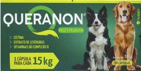 Suplemento Queranon para Cães 15 kg 30 Cápsulas
