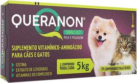 Suplemento Queranon para Cães e Gatos 5 kg 30 Comprimidos