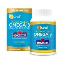Suplemento Qunol Advanced Omega 3 Krill e óleo de peixe 60ct