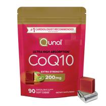 Suplemento Qunol CoQ10 200 mg para mastigar, 90 unidades Suplemento Qunol CoQ10 200 mg para mastigar, 90 unidades