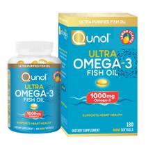 Suplemento Qunol Óleo de Peixe Ômega 3 - 1000mg (180 Cápsulas) Suplemento Qunol Óleo de Peixe Ômega 3 - 1000mg (180 Cápsulas)