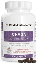 Suplemento Real Mushrooms Chaga Extract 300 cápsulas Suplemento Real Mushrooms Chaga Extract 300 cápsulas