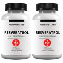 Suplemento Resveratrol micronizado da Research Labs 1200 mg x60
