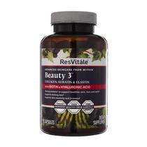 Suplemento ResVitále Beauty 3 com Colágeno - 90 Cápsulas para Cuidados com a Pele