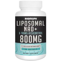 Suplemento Rhamoph Lipossomal NAD+ 800 mg com Trans-Resveratrol 300 mg