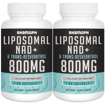 Suplemento Rhamoph Lipossomal NAD+ 800 mg com Trans-Resveratrol