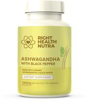Suplemento Right Health Nutra Ashwagandha 60 cápsulas 1300 mg